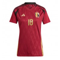 Maglie da calcio Belgio Orel Mangala #18 Prima Maglia Femminile Europei 2024 Manica Corta